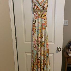 Jodi Kristopher, beaded, paisley print, formal